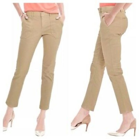 Banana Republic Pants - Banana Republic Sloan khaki ankle skinny pants 8